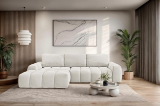 OTTO home Ecksofa AZITA klein optionale Schlafsofa mit Bettkasten, B/T/H: 270/166,5/84cm, L-Form mit Wellenunterfederung, Bubble-Optik