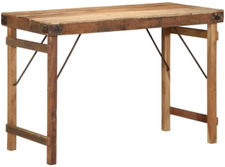 vidaXL Esstisch Braun 110 x 55 x 76 cm recyceltes Massivholz 4019619
