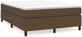 Boxspringbett Dunkelbraun 140x190 cm Stoff [3120857]