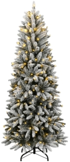 vidaXL Künstlicher Weihnachtsbaum mit Schnee 150 LEDs 120 cm 3315763