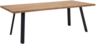 Gartentisch Ottawa , Echtholz , Holzfarben , 220 x 76 x 100 cm