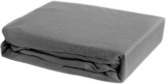 Thermofleece Spannbettlaken 90-100 x 200 cm + 30 cm mit Rundumgummizug - 125 gsm Anthrazit