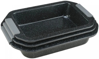 Backform Ofenform Auflaufform Lasagneform Set 3-tlg Royalty Line RL-CC3Blk