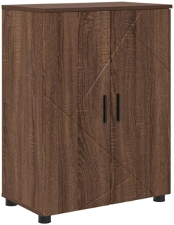 vidaXL Badezimmer Schrank mit Regal Braun Eichen-Optik 60 x 35 x 80 cm 883311