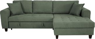 Trends by HG Ecksofa Moritz L-Form, B: 265 cm, mit Bettfunktion, Bettkasten & Zierkissen