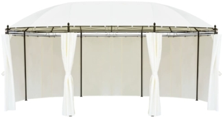 vidaXL Gartenpavillon Cremeweiß 530x350x265 cm 42138