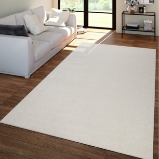 TT Home Teppich, Läufer, Höhe: 12 mm, Wohnzimmer Teppich Kurflor Unifarbendes Design Modern Und Zeitlos