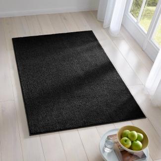 TaCa Home Teppich Kuschliger Bodenteppich aus hochwertigem Soft Touch Polypropylen, rund, Höhe: 9 mm, vielseitiger & stilvoller Kurzflor-Frisee-Teppich