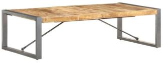 vidaXL Couchtisch 140 x 70 x 40 cm Raues Mangoholz, Form: rechteckig [321587]