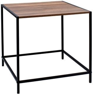 Spetebo Beistelltisch Holz Beistelltisch mit Metall Gestell (Anzahl, 1-St, Stück), vielseitig einsetzbar