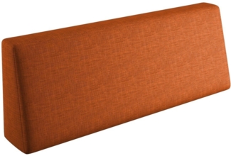 sunnypillow Rückenkissen Palettenkissen mit abnehmbarem Bezug Rückenkissen 120x40x20/10cm, Orange