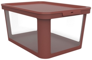 Rotho Aufbewahrungsbox mit Deckel 45 L Albris iron rot