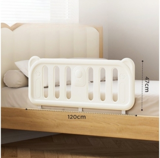 habeig Babybett Bettgitter Babygitter 120x47 cm Rausfallschutz extrem stabil, 120 cm breit