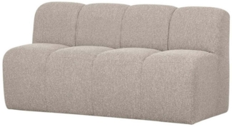 WOOOD Bank Mojo mit Rückenlehne Boucle 160 cm, Beige