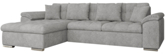 Ecksofa Diana mit Schlaffunktion und Bettkasten (Farbe: Coral 75, Seite: Links)