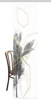 HOME in green Schiebegardine SIGNA (1 St), Paneelwagen, halbtransparent, DIGITALBEDRUCKT, BAMBUSOPTIK RECYCELT