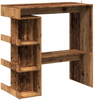 vidaXL Bartisch mit Regal Altholz-Optik 100x48x101,5 cm 856758