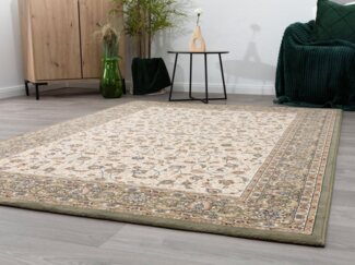 Designerteppich Classical Quality - Floral, Farbe: Grün, Größe: 67x140 cm