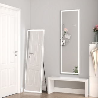 Aica Sanitär Ganzkörperspiegel Ganzkörperspiegel Wandspiegel Standspiegel mit Touch Dimmbar