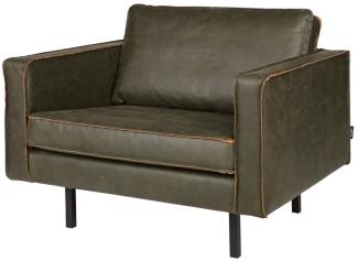 BePureHome Rodeo Sessel Lederlook Army