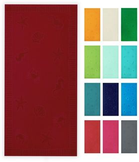 ZOLLNER Strandtuch, Frottier (1-St), 100 x 200 cm, 100% Baumwolle, vom Hotelwäschespezialisten