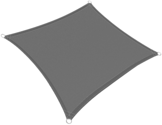EUGAD Sonnensegel, Sonnenschutz UV Schutz wasserabweisend HDPE Grau