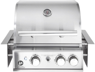 ALLGRILL Einbau-Gasgrill CHEF S Edelstahl Built-In Air System, 2 Brenner, Backburner 100959