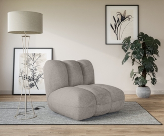 LeGer Home by Lena Gercke Sessel Priya Loungesessel, moderne Steppung, auch in Bouclé, perfektes Einzelstück, gemütlich und modern, B/T/H: 90/106/84 cm