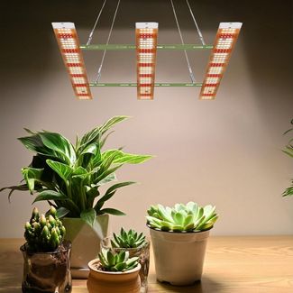 Rosnek Pflanzenlampe LED Vollspektrum 40–160W mit 156–624 LEDs, LED fest integriert, Ultra Bright, für Wachstum, Blüte & Zimmerpflanzen