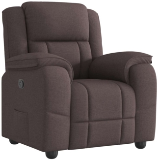 vidaXL Relaxsessel Dunkelbraun Stoff 4015705