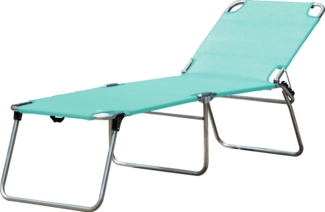 Dreibeinliege Amigo 40+ aus Aluminium, Aqua