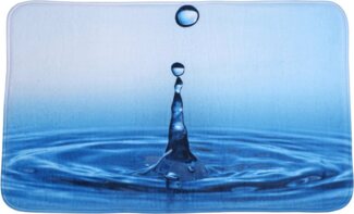 Sanilo Badematte Tropfen, 50 x 80 cm, sehr weich, rutschfest, waschbar und schnelltrocknend, 100% Polyester