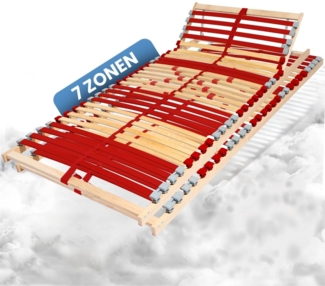 Coemo 2 Stk. Lattenrost RUBY K 7-Zonen 28 Leisten Kopfteil verstellbar 140x200 cm
