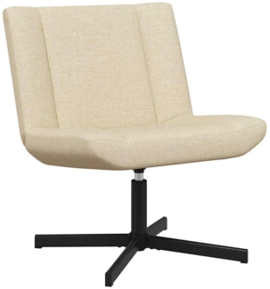 vidaXL Drehstuhl Creme 63 x 75 x 76 cm Stoff 42007331