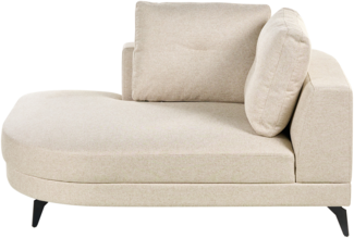 Chaiselongue MARUM Kunstleinen Hellbeige