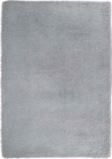 vidaXL Teppich Shaggy Hochflor NAVARRA Silbergrau 240x340 cm Polyester 4102860