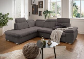 INOSIGN Ecksofa Vasto L-Form, inkl. Bettfunktion und Bettkasten, inkl. Kopfteilfunktion