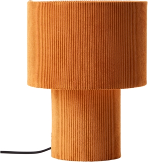 Brilliant AG Leuchten 60095-02 Tony Tischleuchte gelb retro Cordstoff 30cm