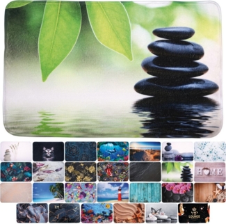 Sanilo Badematte Harmony, rutschhemmend, waschbar, schnelltrocknend, Polyester, rechteckig, sehr weich, hochwertig & modern, 50 x 80 cm oder 70 x 110 cm