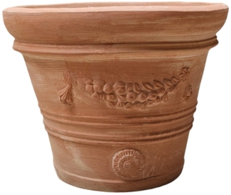 Pflanzgefäß Terrakotta "Doppio Bordo Festonato" 70cm