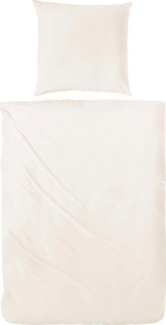 Primera Bettwäsche Uni Luxus-Satin in Gr. 135x200, 155x220 oder 200x200 cm, Satin, 3 teilig, Bettwäsche aus Baumwolle, unifarbene Bettwäsche mit Reißverschluss