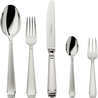 Robbe Berking Art Deco 925 Sterlingsilber 30 tlg. Menübesteck