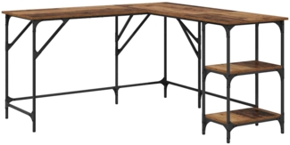 vidaXL Schreibtisch Altholz 139 x 139 x 75 cm Holzwerkstoff 882865