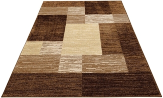 my home Teppich Melvin, rechteckig, Höhe: 8 mm, schön weich, Kurzflor Teppich Karo-Muster