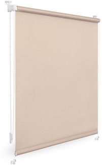 Lichtblick Verdunklungsrollo Barcelona 80x150 cm (BxL) Creme Verspannt; Klemm- und schraubbar; Thermofunktion