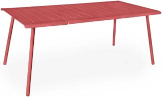 Vapio Outdoortisch Aluminium 180x90x74 cm Koralle