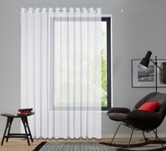 my home Gardine Dolly, Ösen (1 St), transparent, gewebt, Polyester