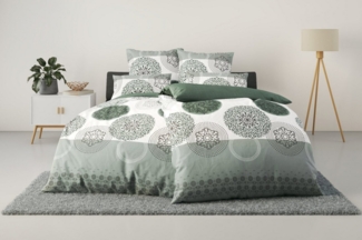 my home Bettwäsche Tesso in Gr. 135x200, 155x220 oder 200x200 cm, Polycotton recycelt, 3 teilig, Bettwäsche mit Ornamenten und in verschiedenen Qualitäten