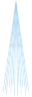 vidaXL LED-Weihnachtsbaum für Fahnenmast Blau 1134 LEDs 800 cm 343532