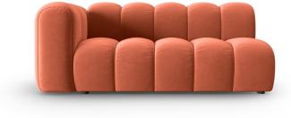 Micadoni Modulares Sofa Lupine 3-Sitzer Links Samtstoff Koralle